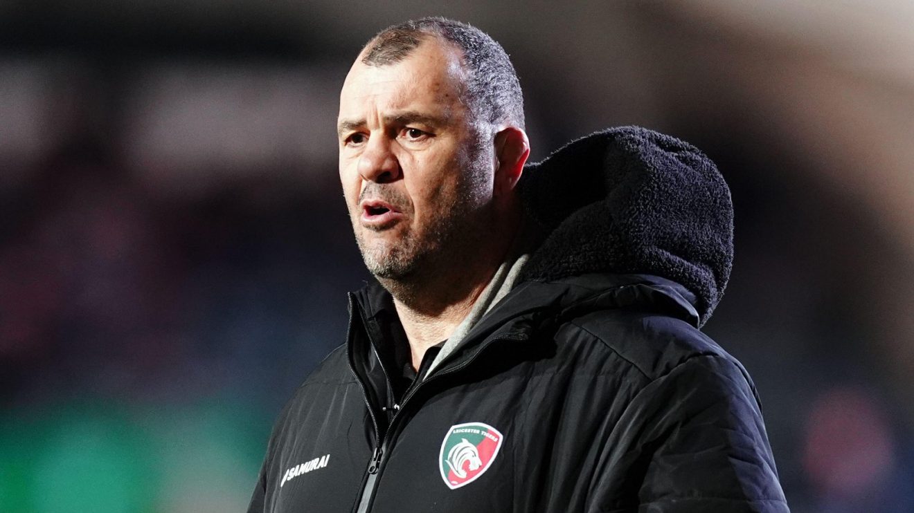 Michael Cheika Leicester Tigers Champions Cup 2024 - Alamy