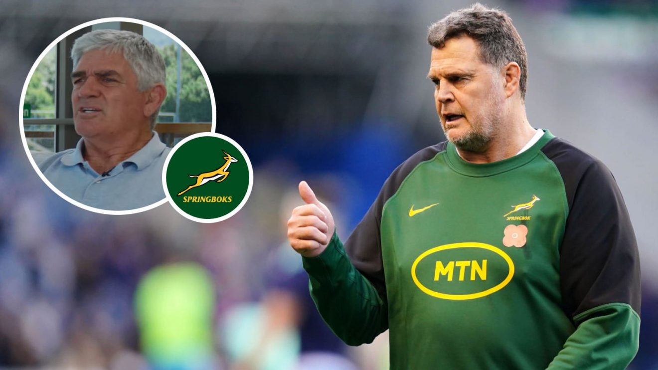 Springboks boss Rassie Erasmus and former South Africa head coach Nick Mallett.