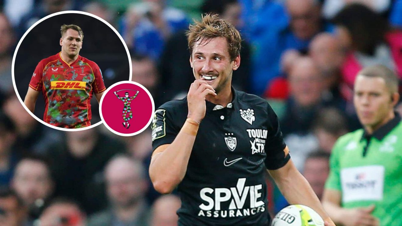 Toulon star Baptiste Serin and an insert of Alex Dombrandt.