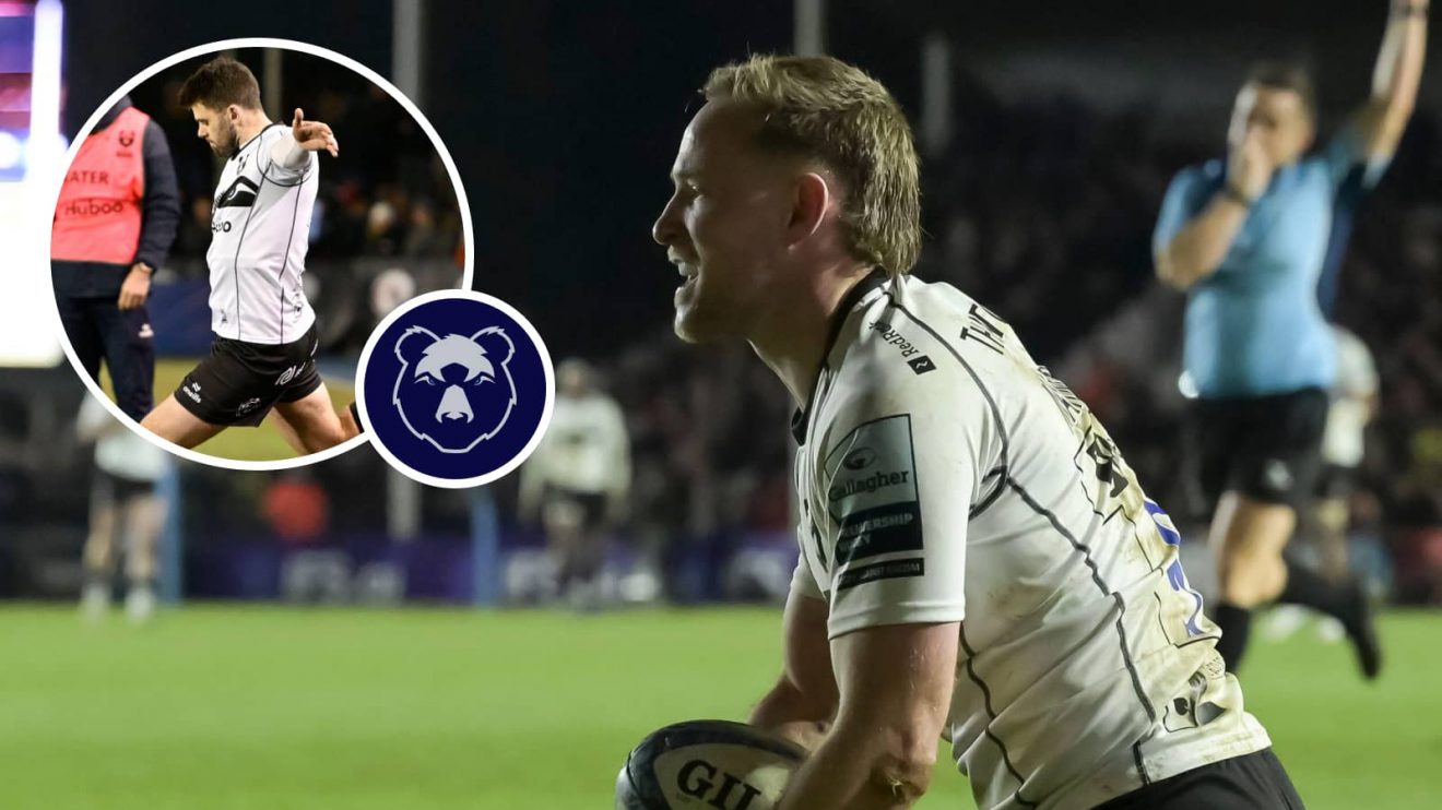 Bristol Bears halfbacks Kieran Marmion and Harry Byrne.