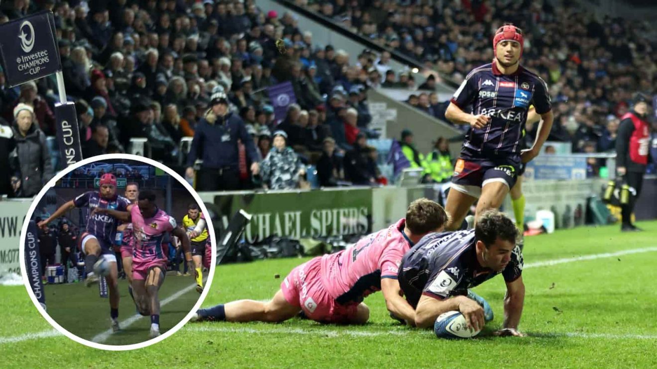 France and Bordeaux winger Damian Penaud scores and an insert of Louis Bielle-Biarrey.