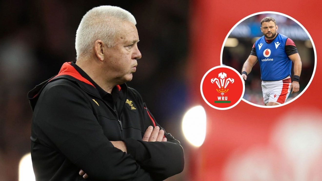 Wales head coach Warren Gatland and hooker Sam Parry (inset).