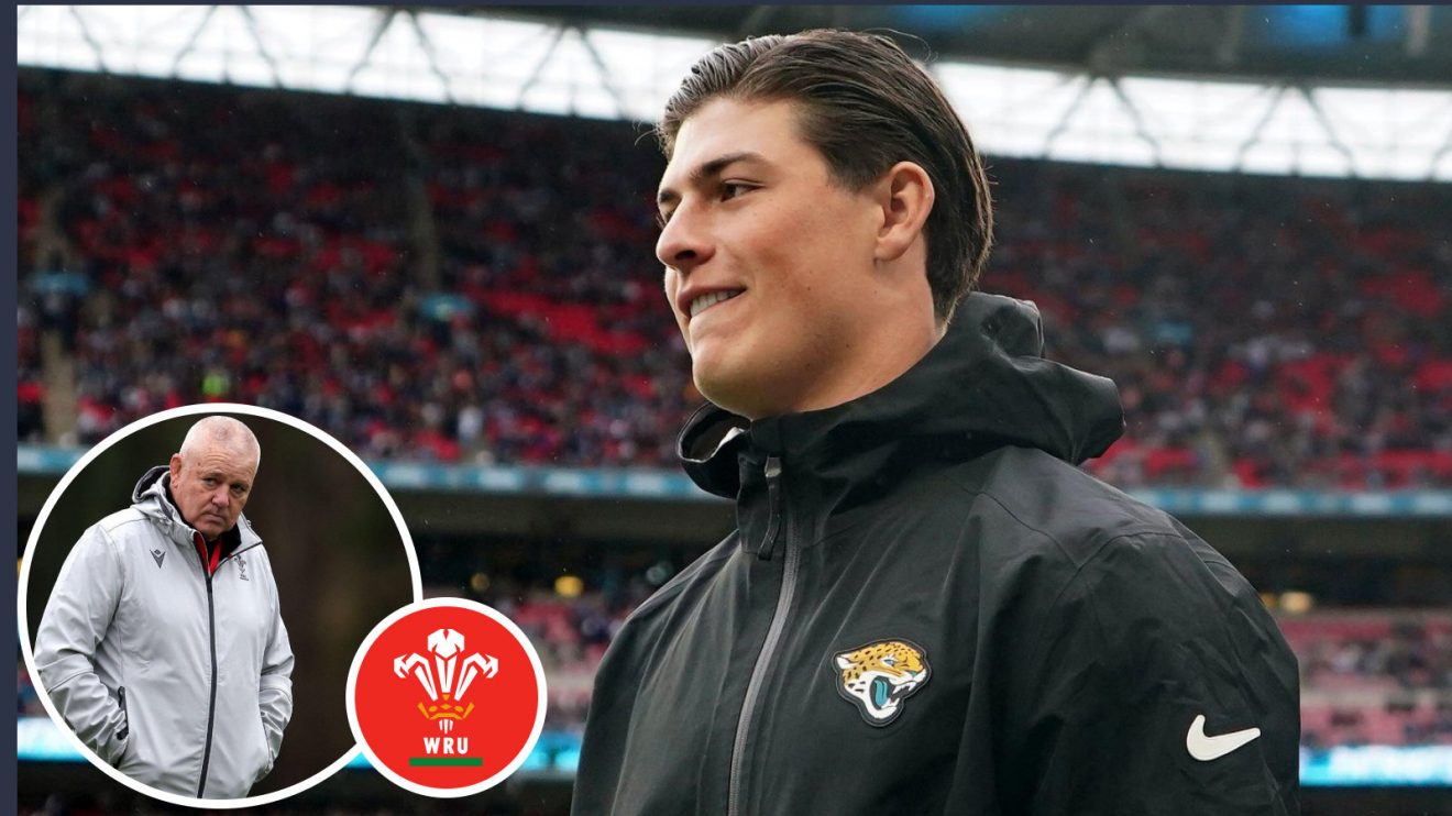 Warren Gatland and Louis Rees-Zammit image