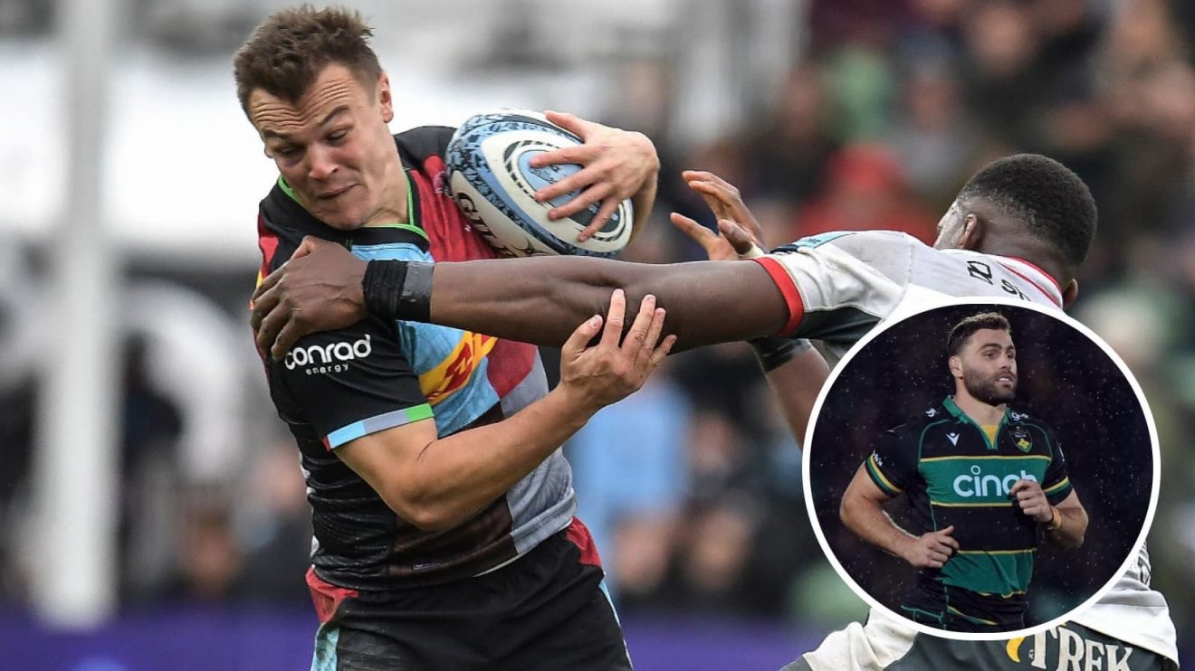 Jarrod Evans starts for Harlequins while Josh Kemeny leads Northampton Saints.