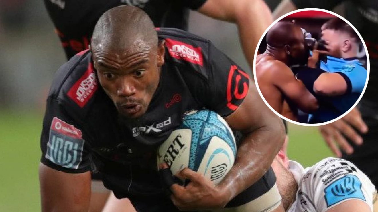 Sharks wing Makazole Mapimpi scored a try in the win over Cardiff.