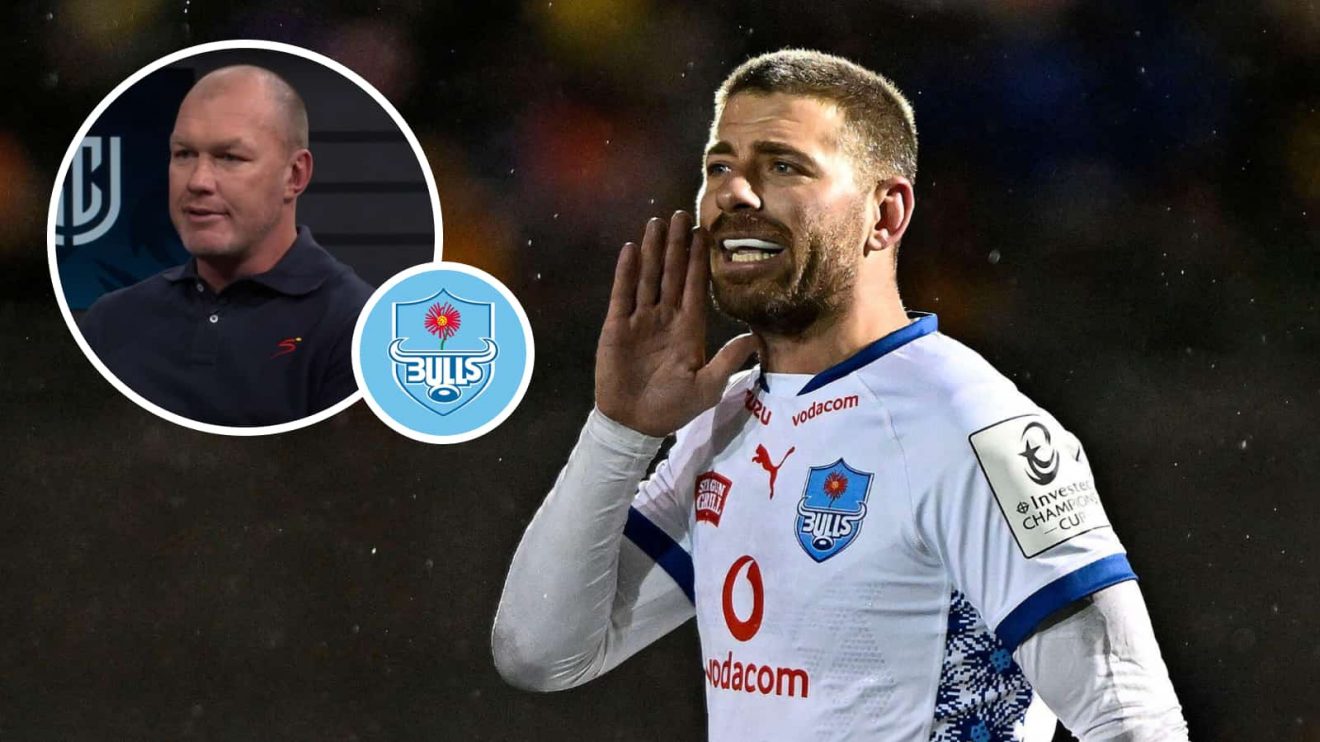 Bulls star Willie Le Roux and insert of Springboks great Schalk Burger.