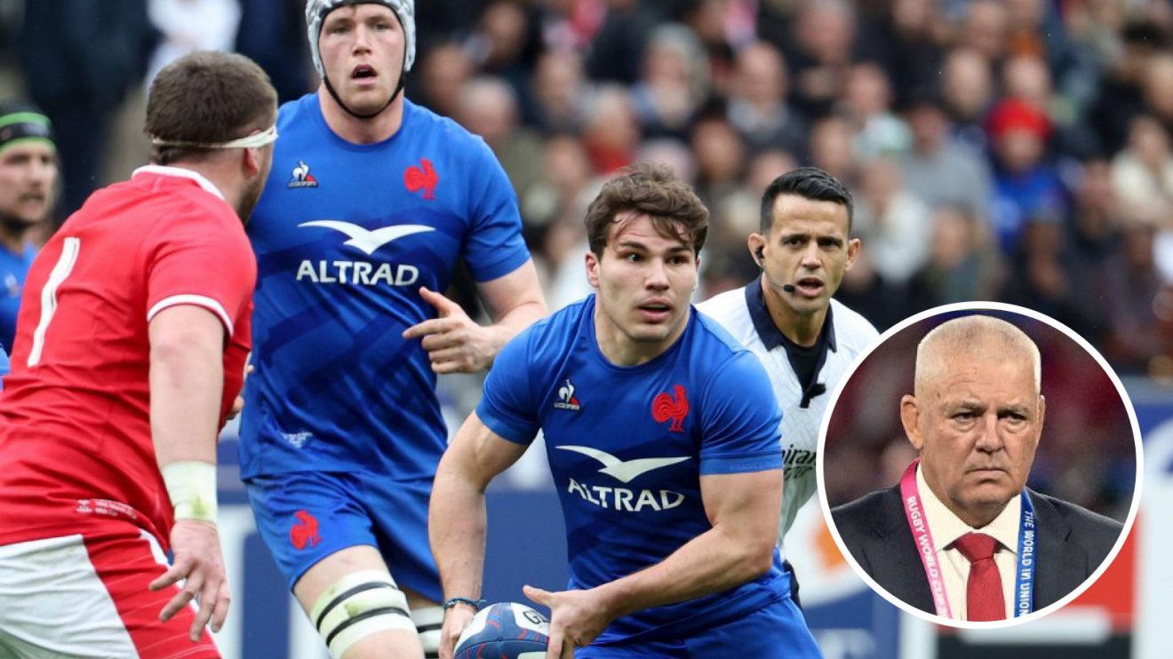 Antoine Dupont and Warren Gatland image