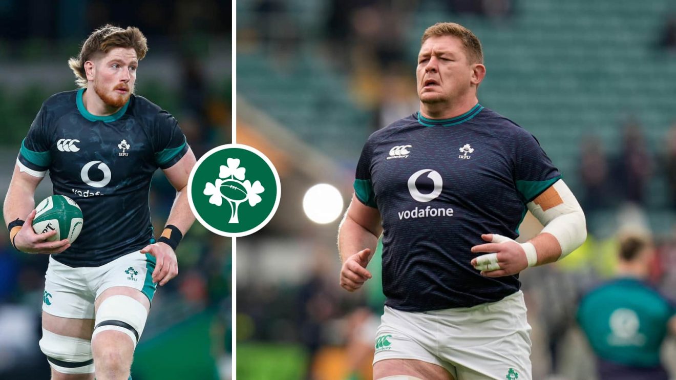 Ireland lock Joe McCarthy and prop Tadhg Furlong