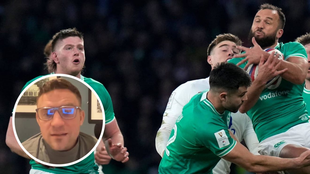 England and Ireland facing off in the Six Nations and former playmaker Ian Madigan (inset).