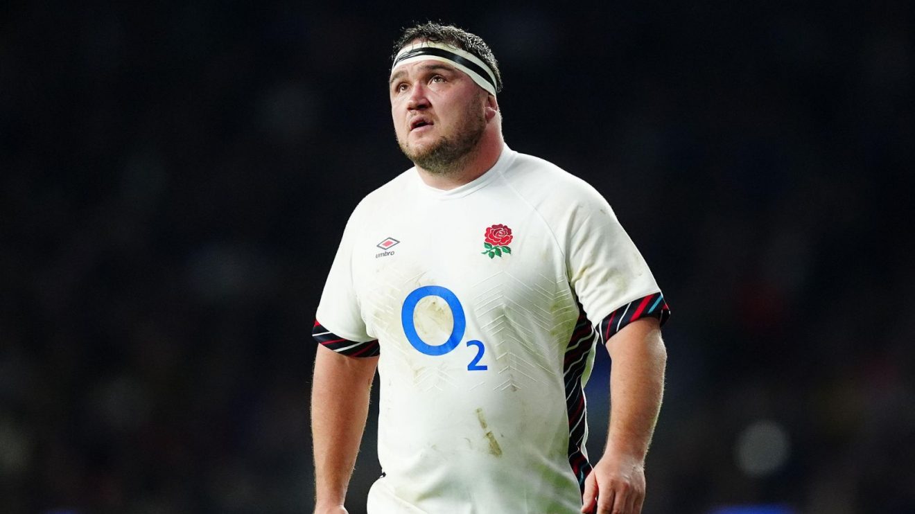 England hooker Jamie George in a Test match during the 2024 Autumn Nations Series