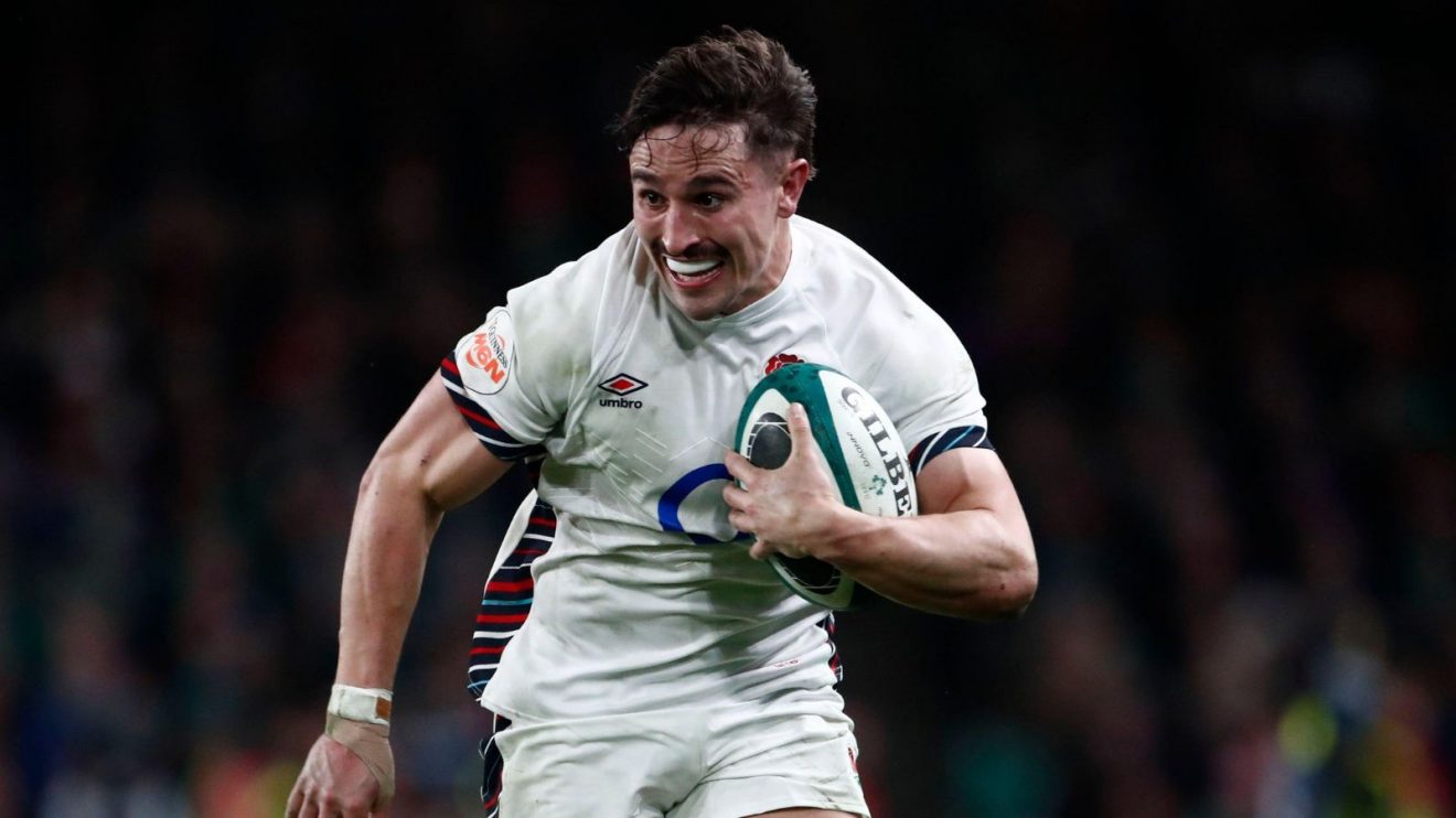 England winger Cadan Murley carrying the ball against Ireland during the 2024 Six Nations