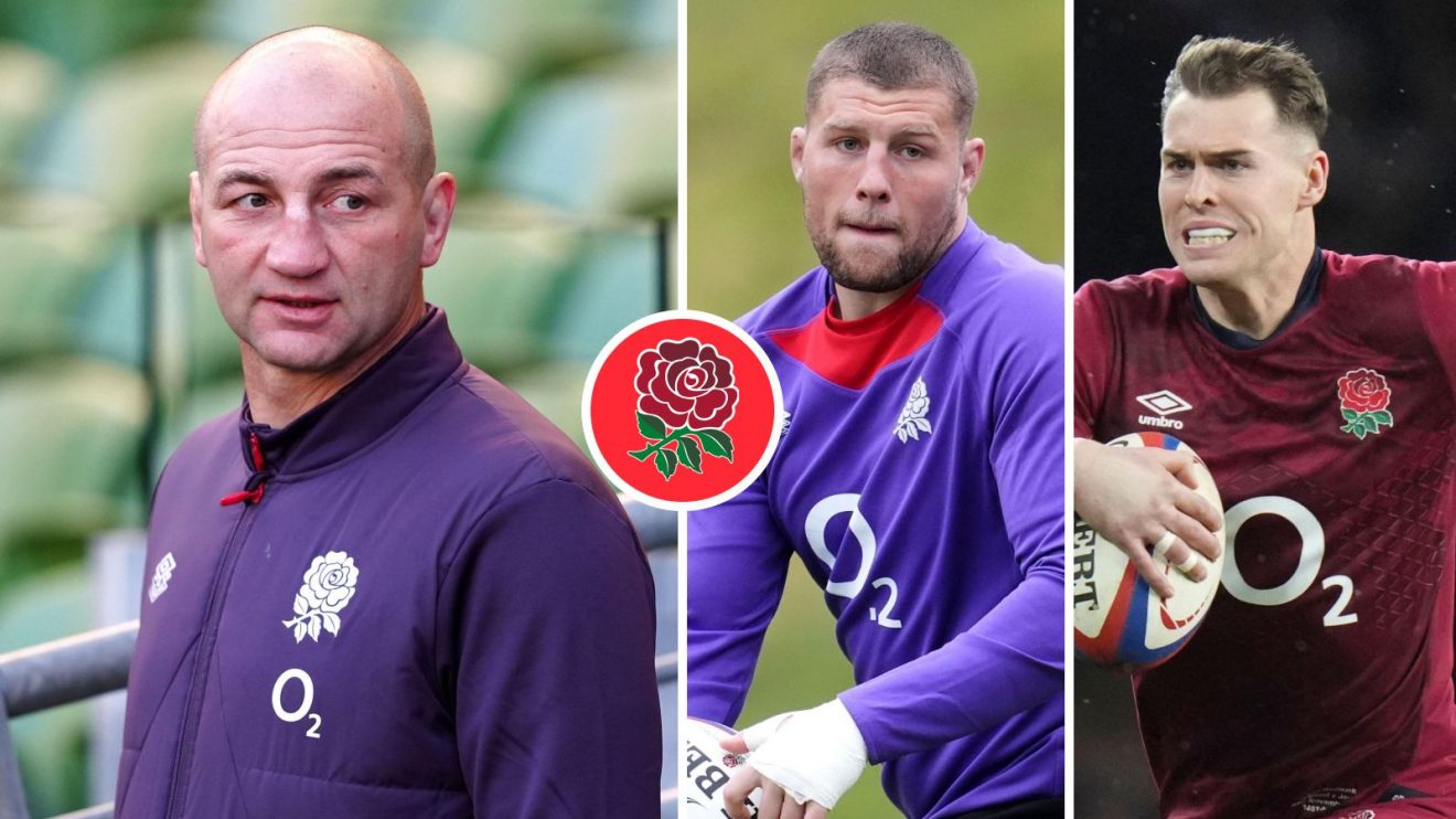 A three pannell image of Steve Borthwick, Tom Willis and Tom Roebuck