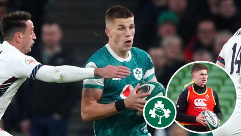 Sam Prendergast’s blunt verdict on his rivalry with Jack Crowley for Ireland fly-half berth