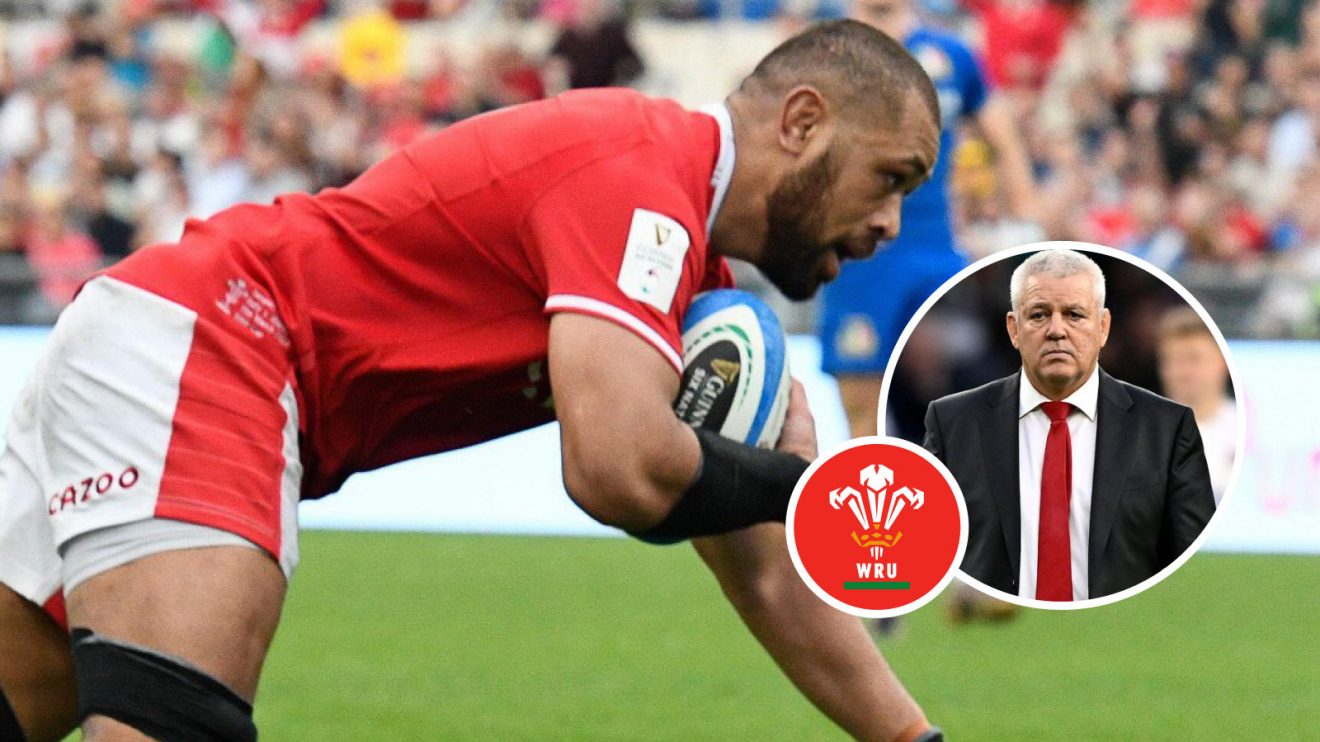 Taulupe Faletau and Warren Gatland pic
