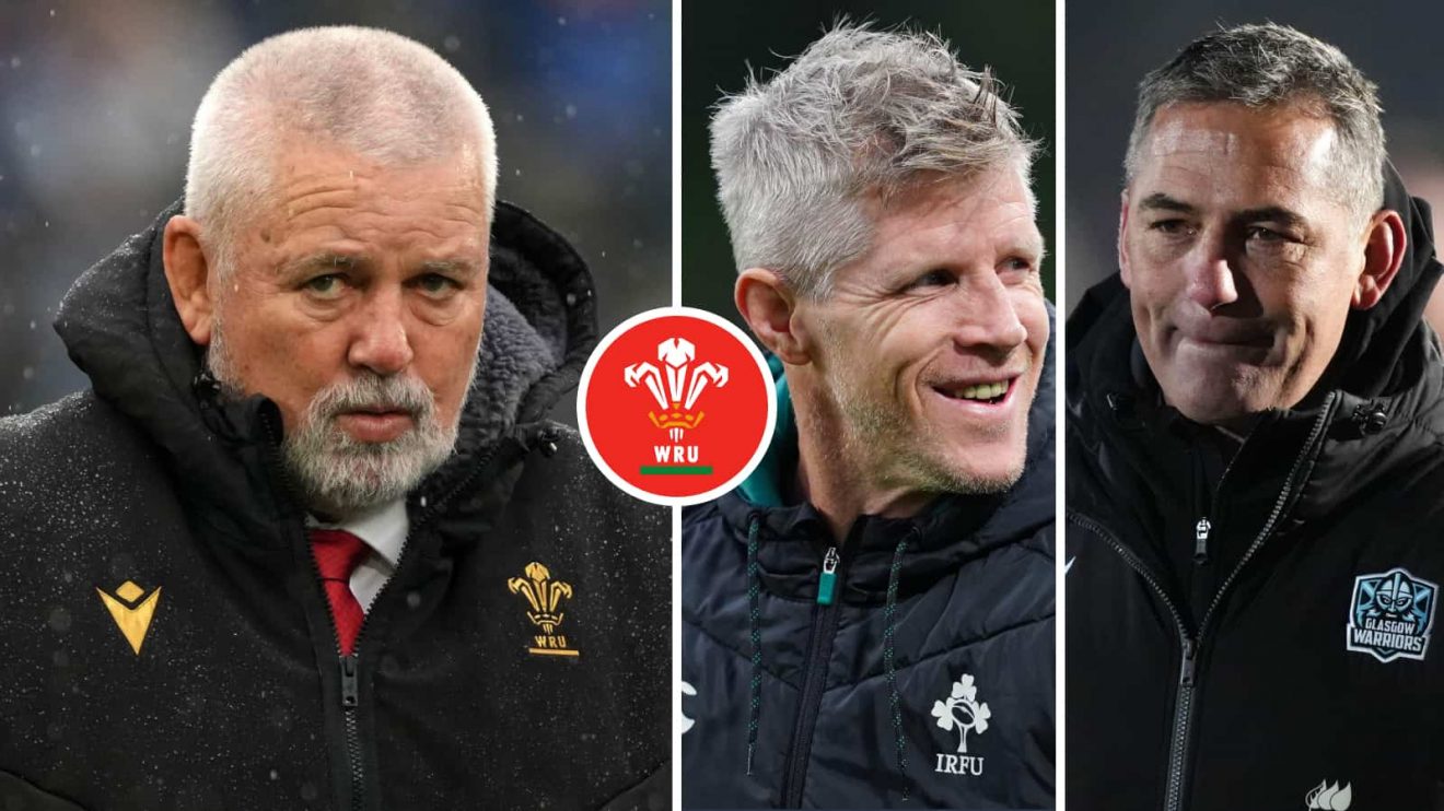 Wales head coach Warren Gatland, Ireland interim boss Simon Easterby and Glasgow Warriors' Franco Smith.