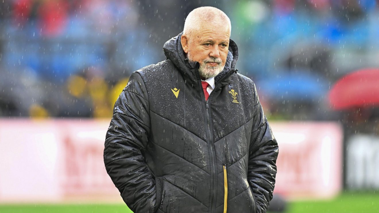 Warren Gatland Wales coach v Italy SN 2025 - Alamy