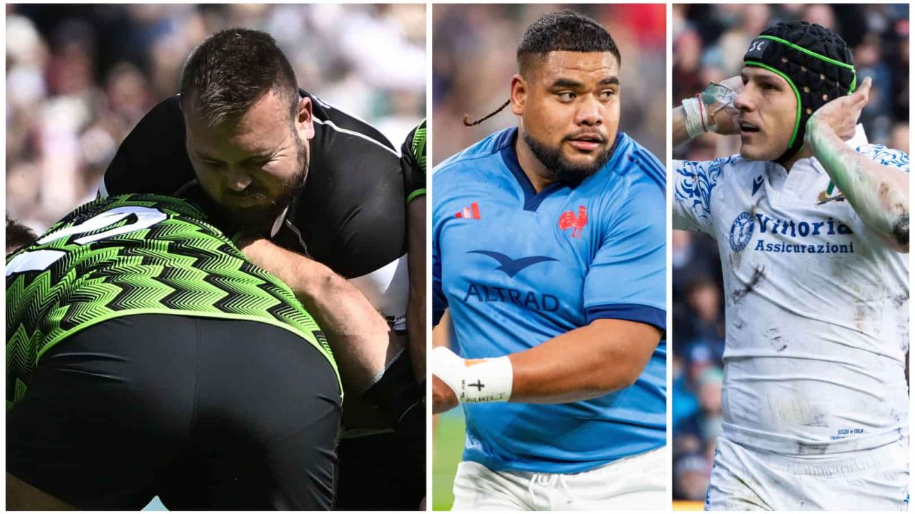 Split image of Carlu Sadie, Tevita Tatafu and Juan Ignacio Brex.