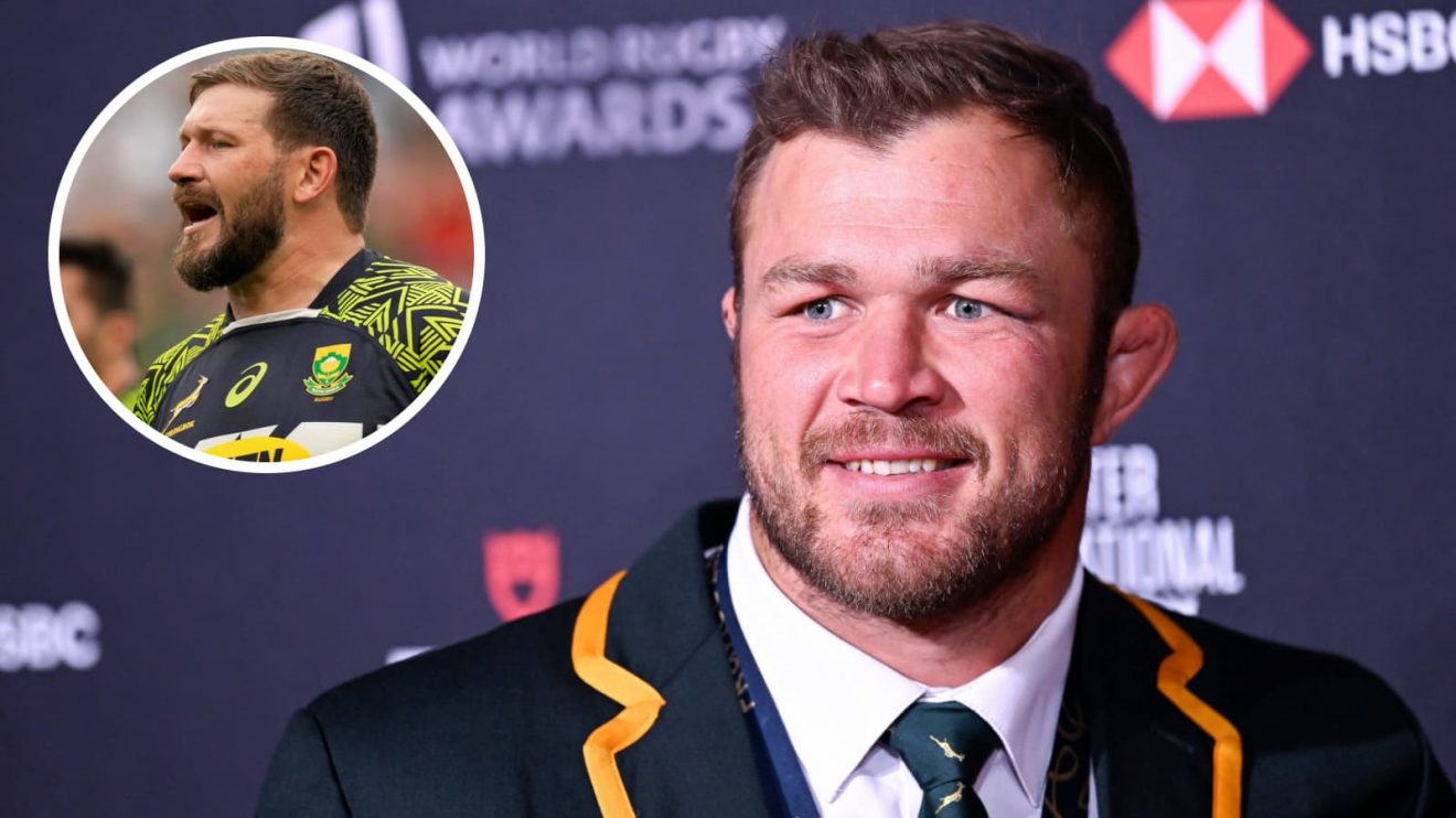 Former Springboks stars Duane Vermeulen and Frans Steyn (inset), who could link up at the Cheetahs.