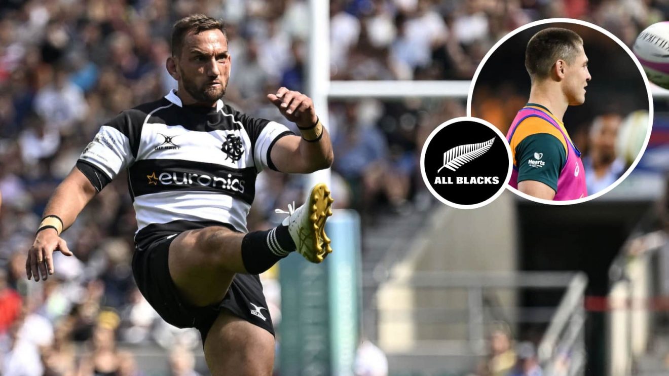 Former All Blacks fly-half Aaron Cruden and ex-Wallabies playmaker James O'Connor (inset).