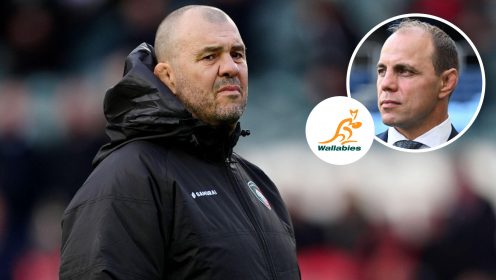 Joe Schmidt’s successor hunt heats up as ex-Wallabies boss spotted meeting with Rugby Australia chief