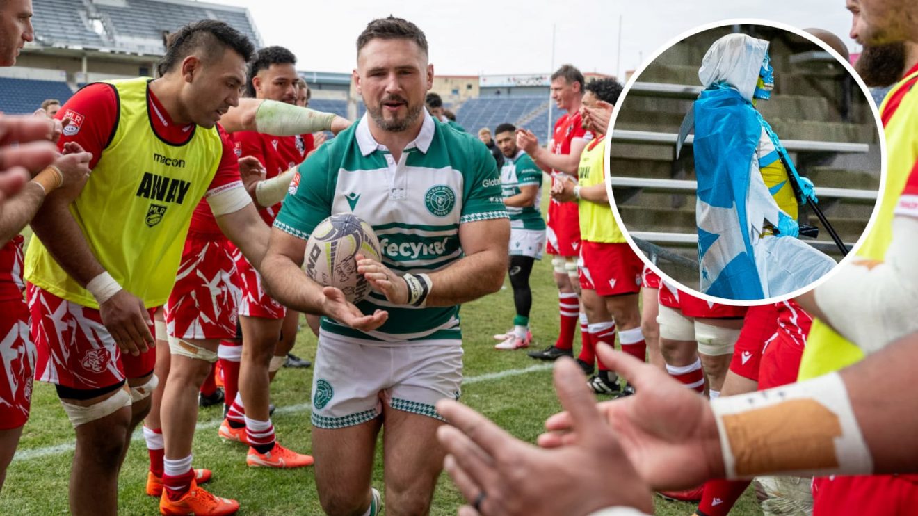 Chicago Hounds hooker Dylan Fawsitt became the first player in MLR history to make 100 appearances in the competition. (Image credit Chicago Hounds and Laura Stroud)