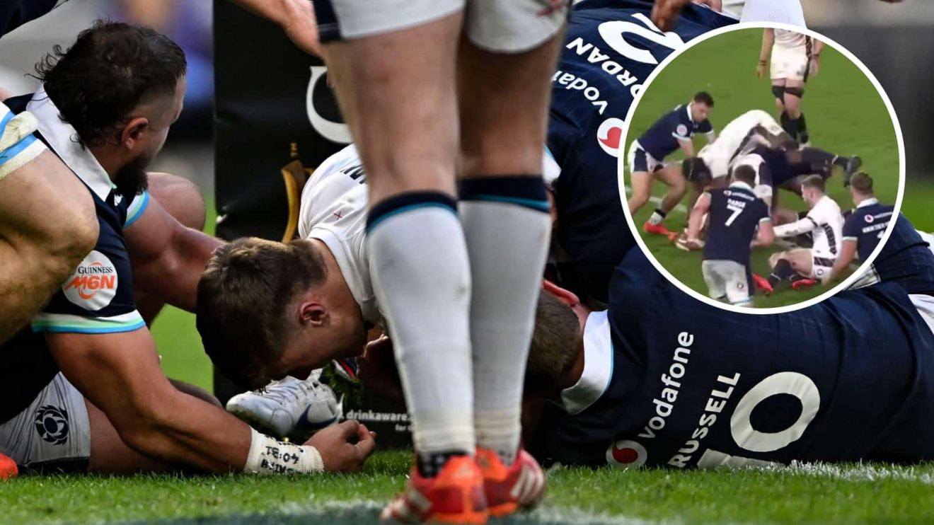 England's Tommy Freeman scoring against Scotland and Maro Itoje's turnover in the Six Nations match.