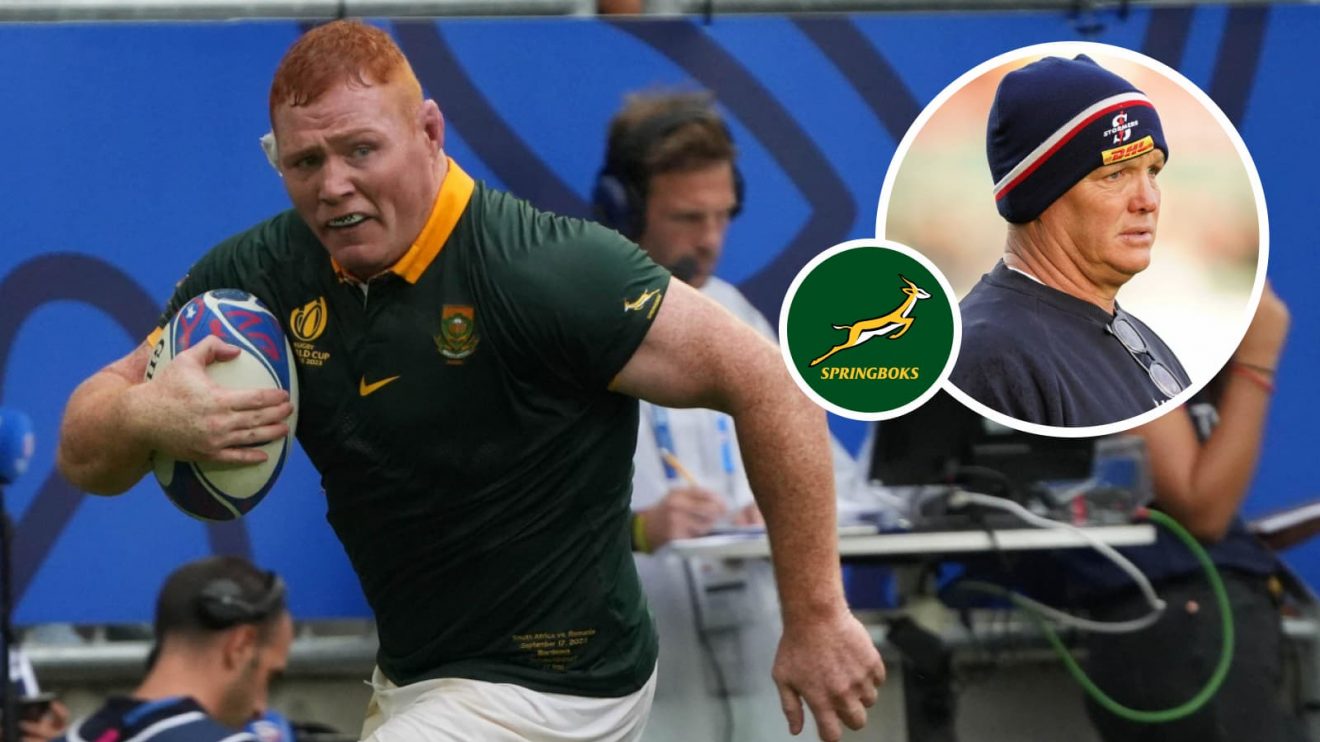 Former Springboks prop Steven Kitshoff and Stormers head coach John Dobson (inset).