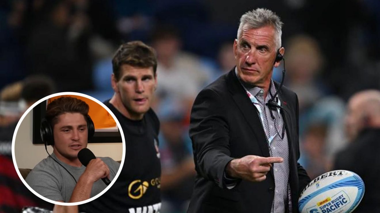 Crusaders head coach Rob Penney and Australian fly-half James O'Connor (inset).