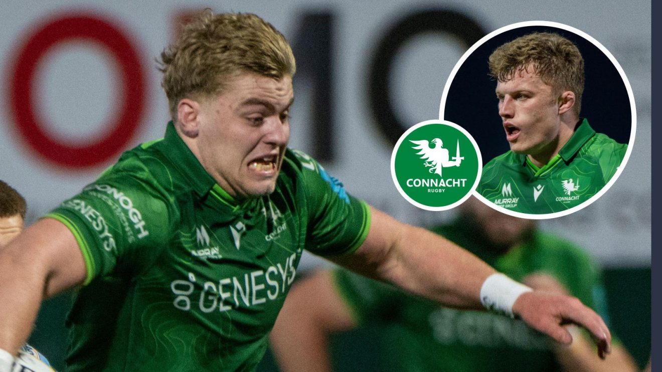 A two layered image of Hugh Gavin and Cian Prendergast