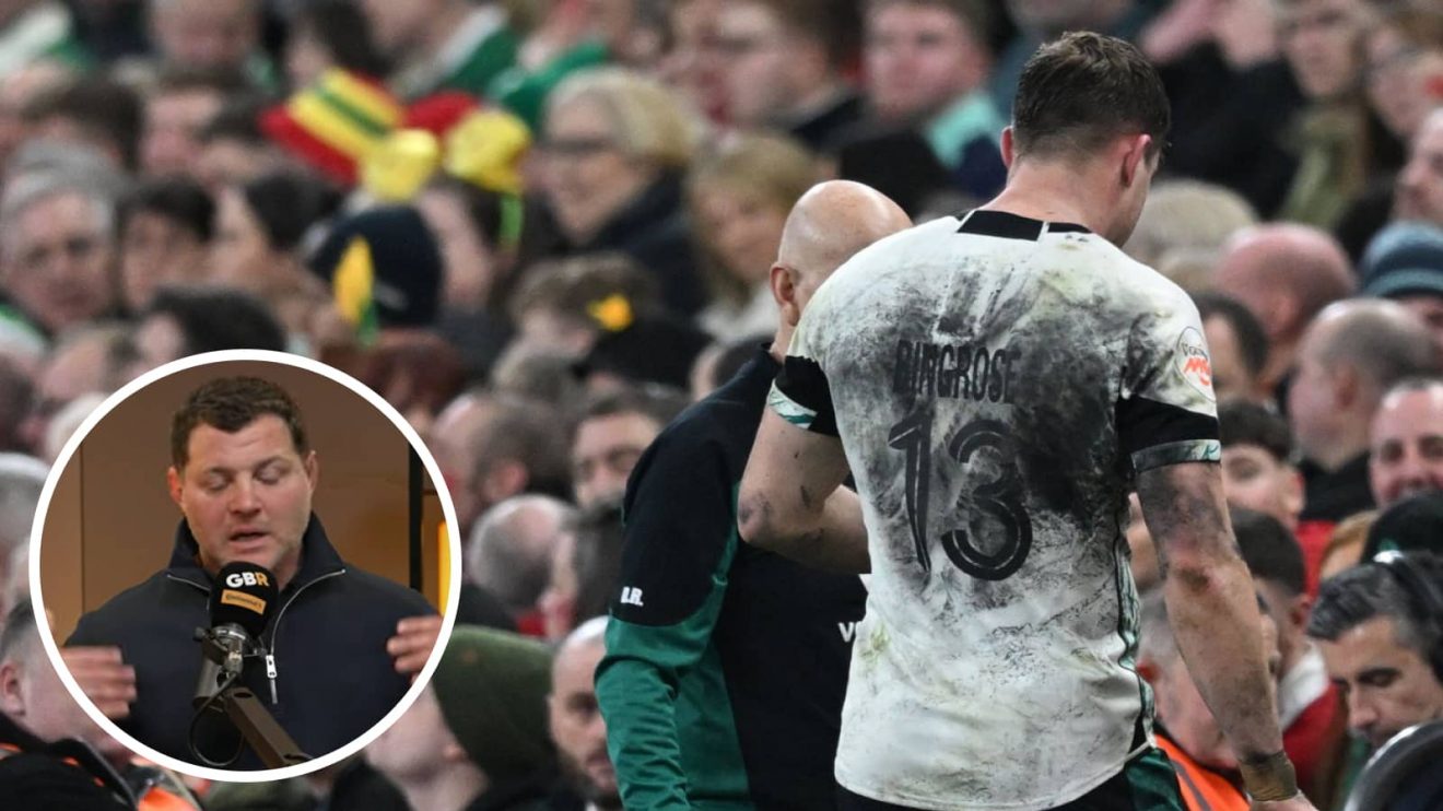Ireland centre Garry Ringrose after being sin-binned against Wales in Six Nations and ex-France hooker Benjamin Kayser (inset).