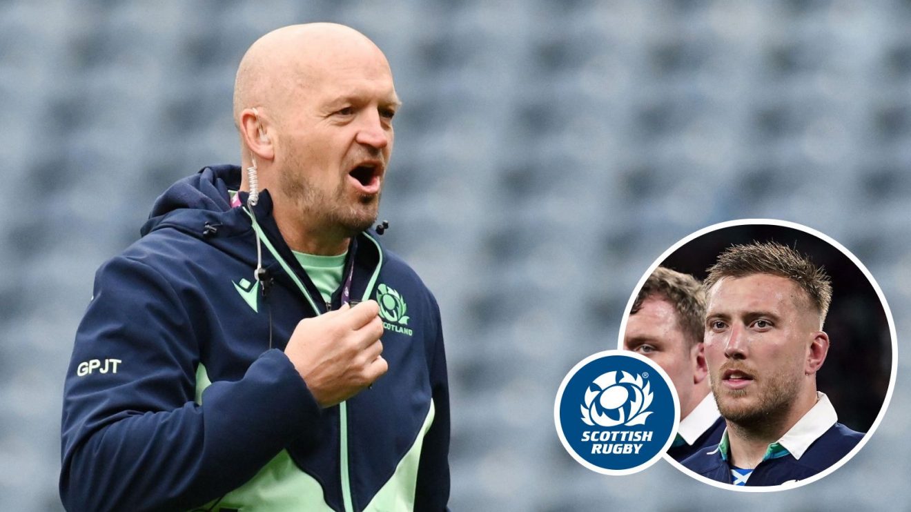 Gregor Townsend with an inset of Matt Fagerson