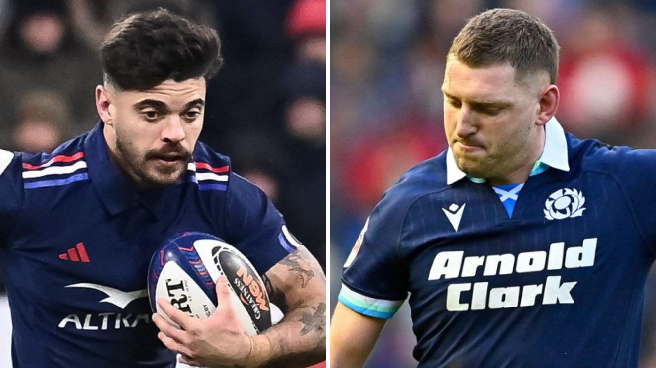 Romain Ntamack and Finn Russell image