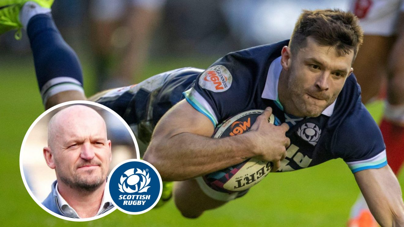 Gregor Townsend and Blair Kinghorn photo