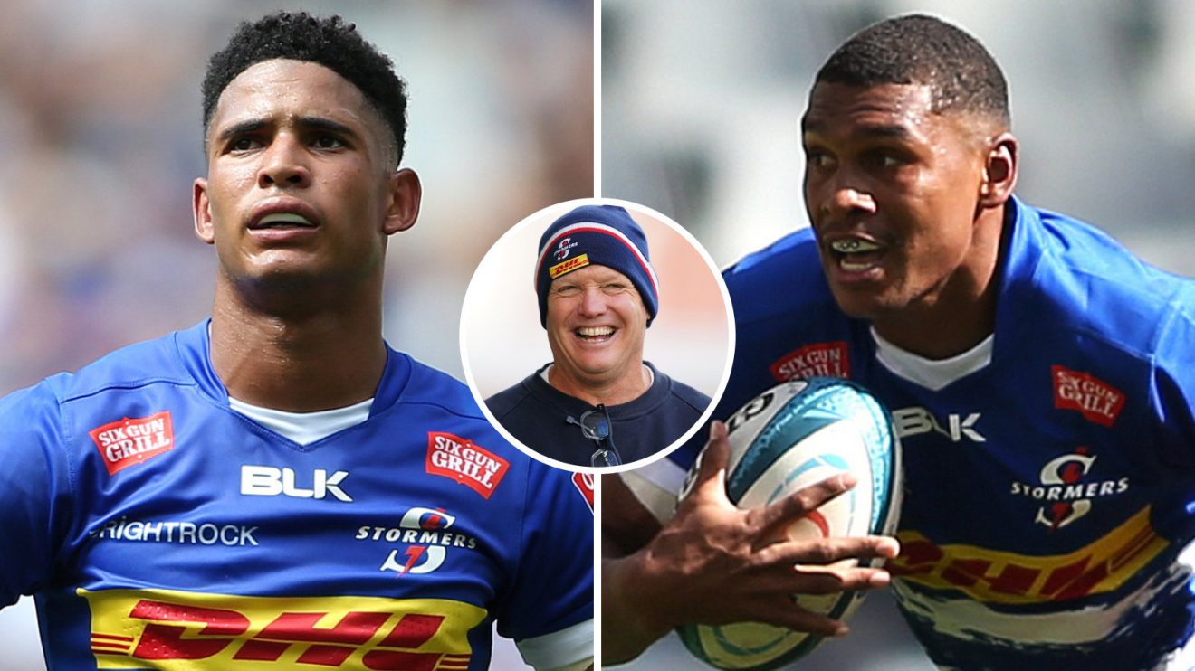 Sacha Feinberg-Mngomezulu John Dobson and Damian Willemse pic