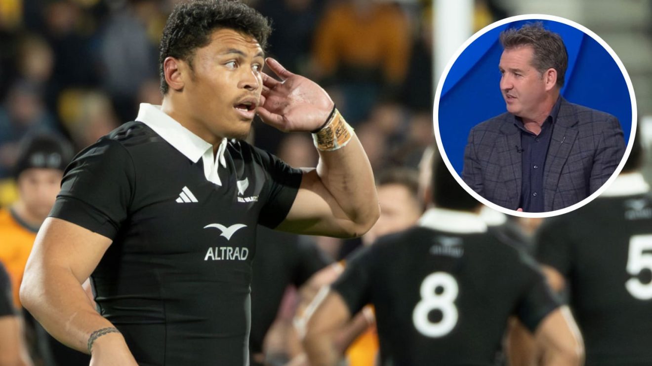 All Blacks and Wallabies going head-to-head and New Zealand Rugby chief executive Mark Robinson (inset).
