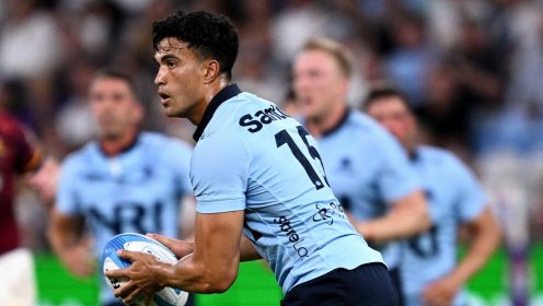 Joseph Suaalii has ‘all the afterburners on’ ahead of return from injury for Waratahs