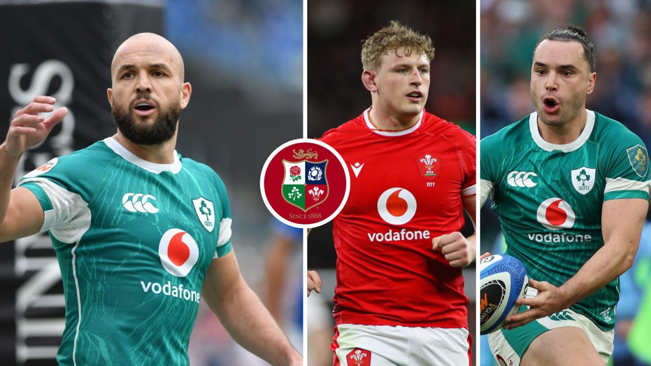 A three panel image of Jamison Gibson-Park, Jac Morgan and James Lowe