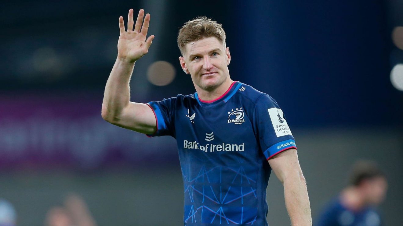 All Blacks Jordie Barrett in action for Leinster in the Champions Cup 2025.