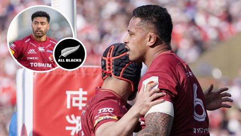 Ex-All Blacks star’s 10-minute hat-trick inspires Richie Mo’unga’s charges to emphatic victory
