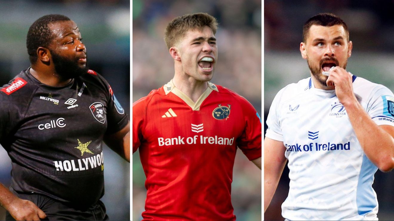 A three panel image of Ox Nche, Jack Crowley and Max Deegan.