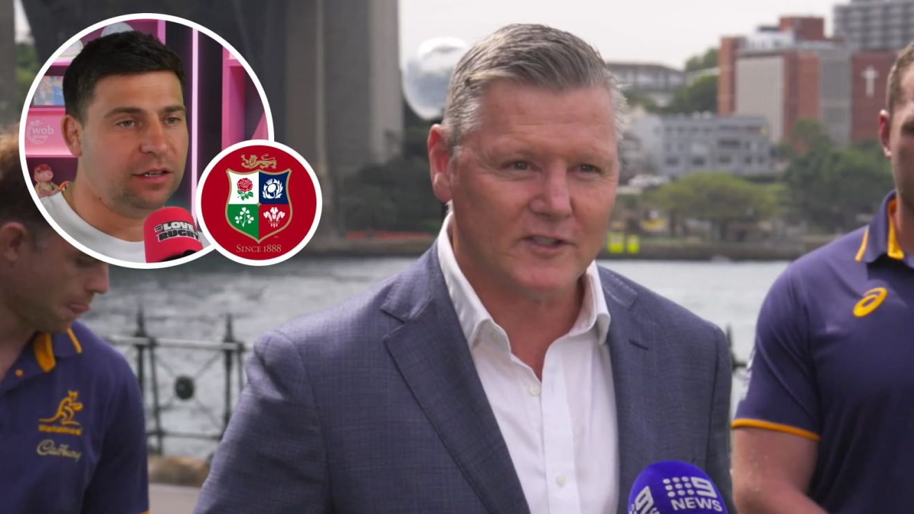 Wallabies legend Matthew Burke and an insert of former England scrum-half Ben Youngs.