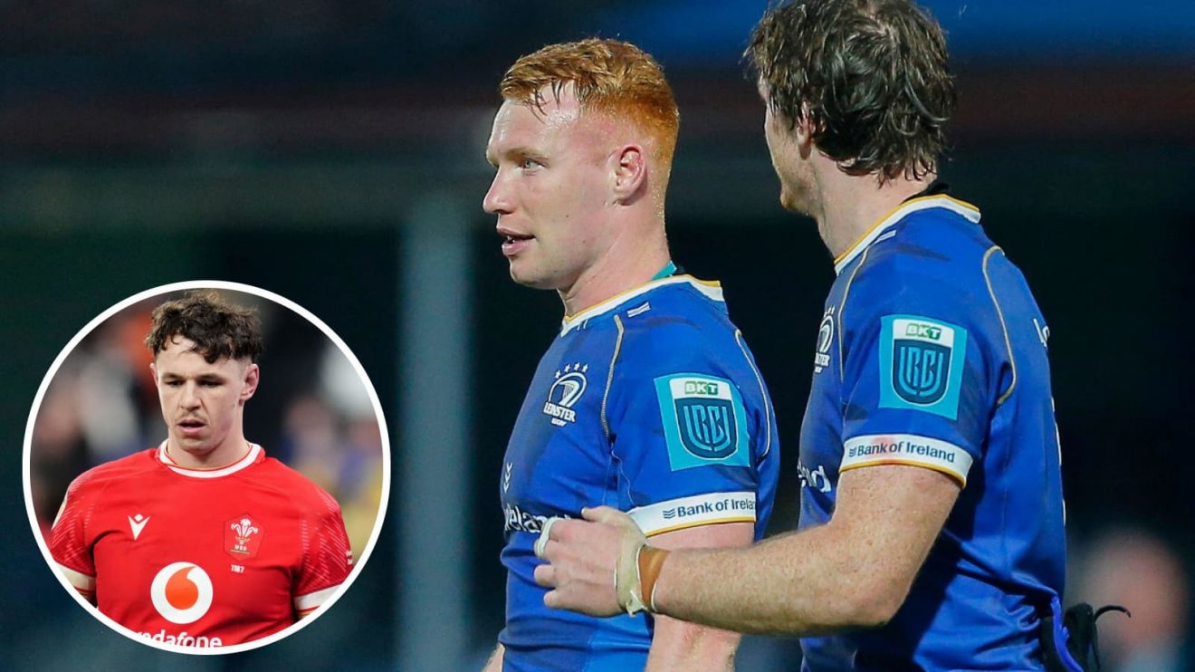 Ciaran Frawley starts at fly-half for Leinster.