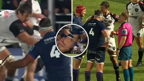 Eben Etzebeth instigates ‘unacceptable’ incident with Scotland international on first game back as referee makes ‘pathetic’ call