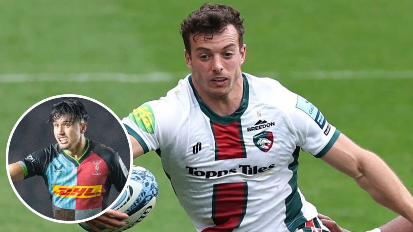 Leicester Tigers wing Adam Radwan scored a hat-trick against Harlequins.