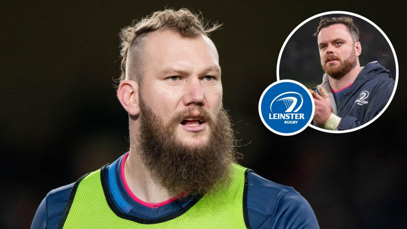 Leinster locks RG Snyman and James Ryan.