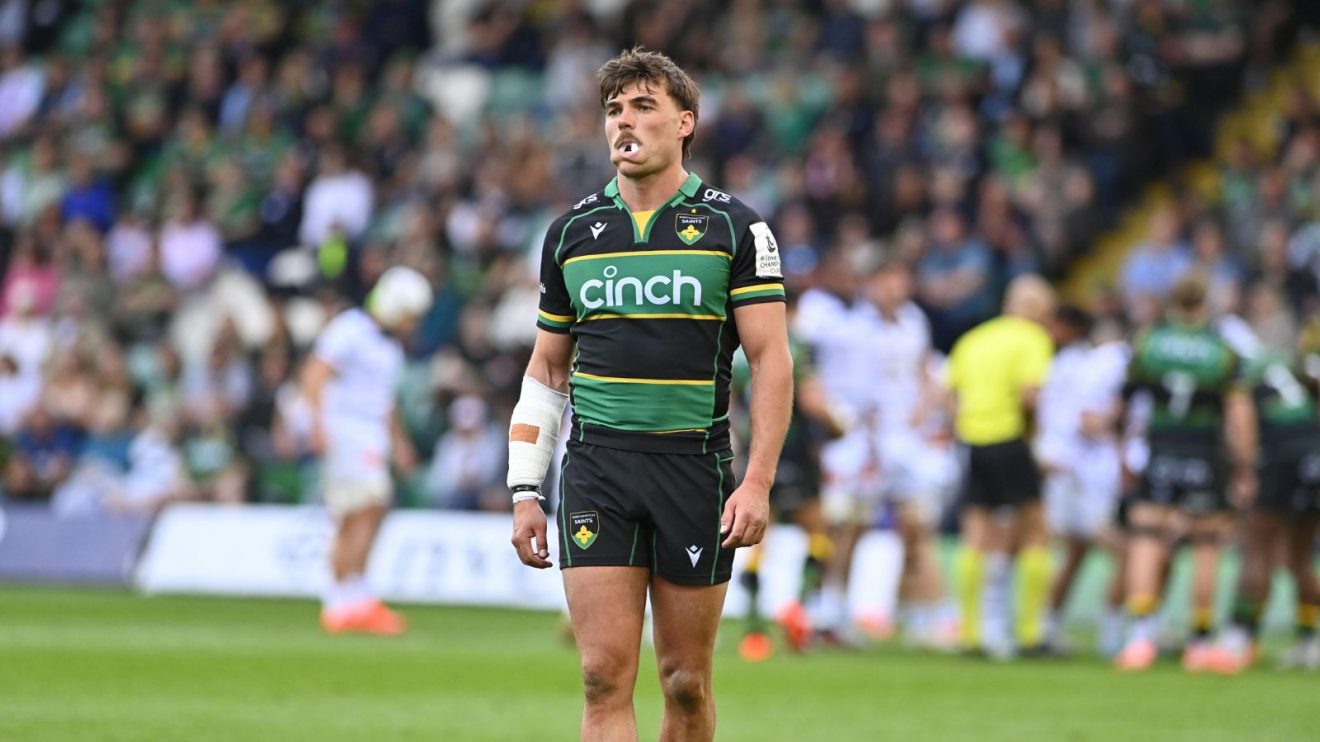 George Furbank in action for Northampton Saints in the 2024/25 Champions Cup