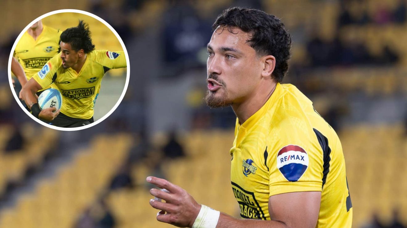 Hurricanes centre Billy Proctor and an inset of Bailyn Sullivan.