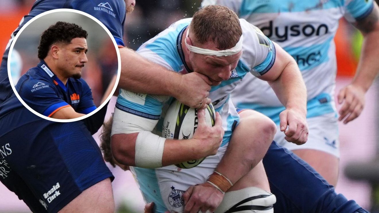 A two layered image of Sam Underhill and Mosese Tuipulotu