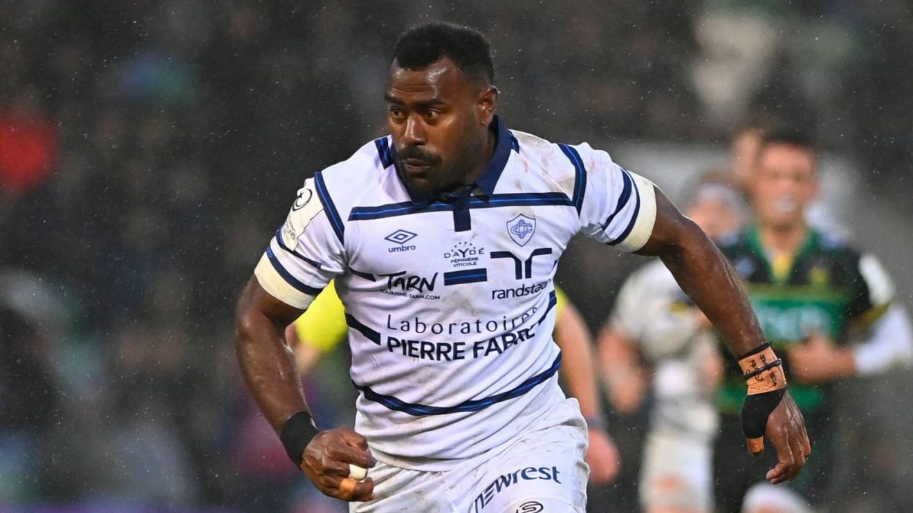 Fiji's Josaia Raisuqe in action for Castres in 2024.