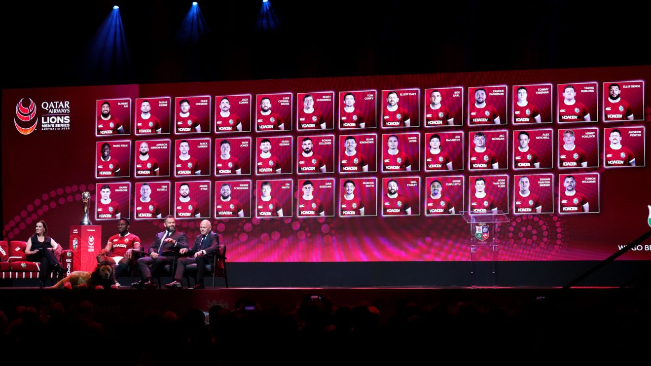 British and Irish Lions squad announcement for 2025 tour to Australia.